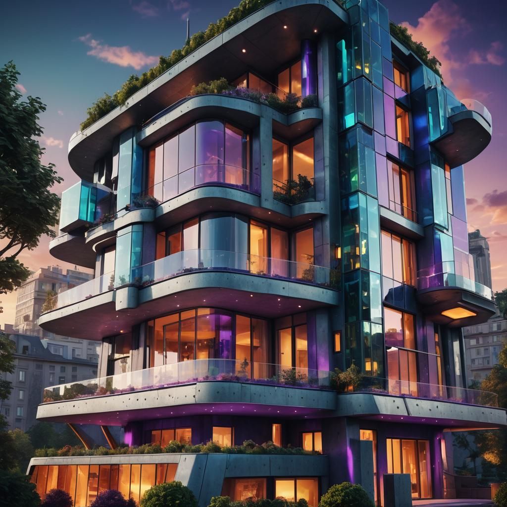 Futuristic Luxury Villa in Prague: 8K Artstation Concept