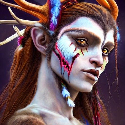 Native American Satyr Character Art