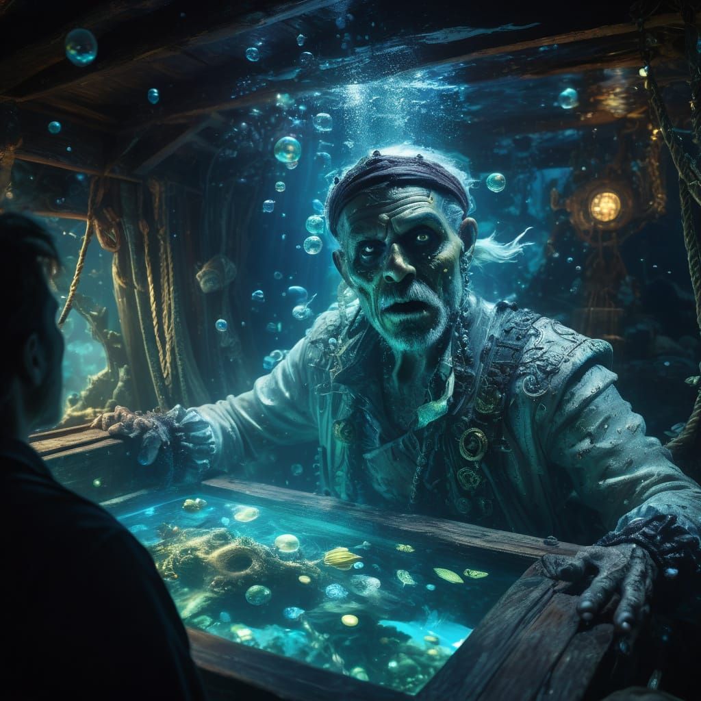 Ghostly Pirate Emerges from the Deep