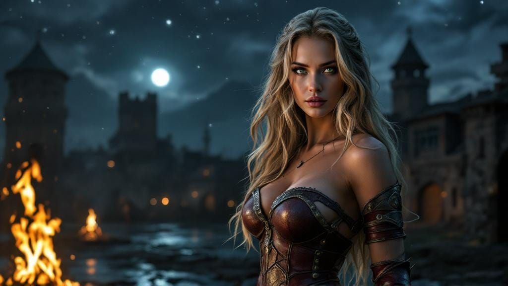 Amazon Warrior Portrait in Cinematic Lighting