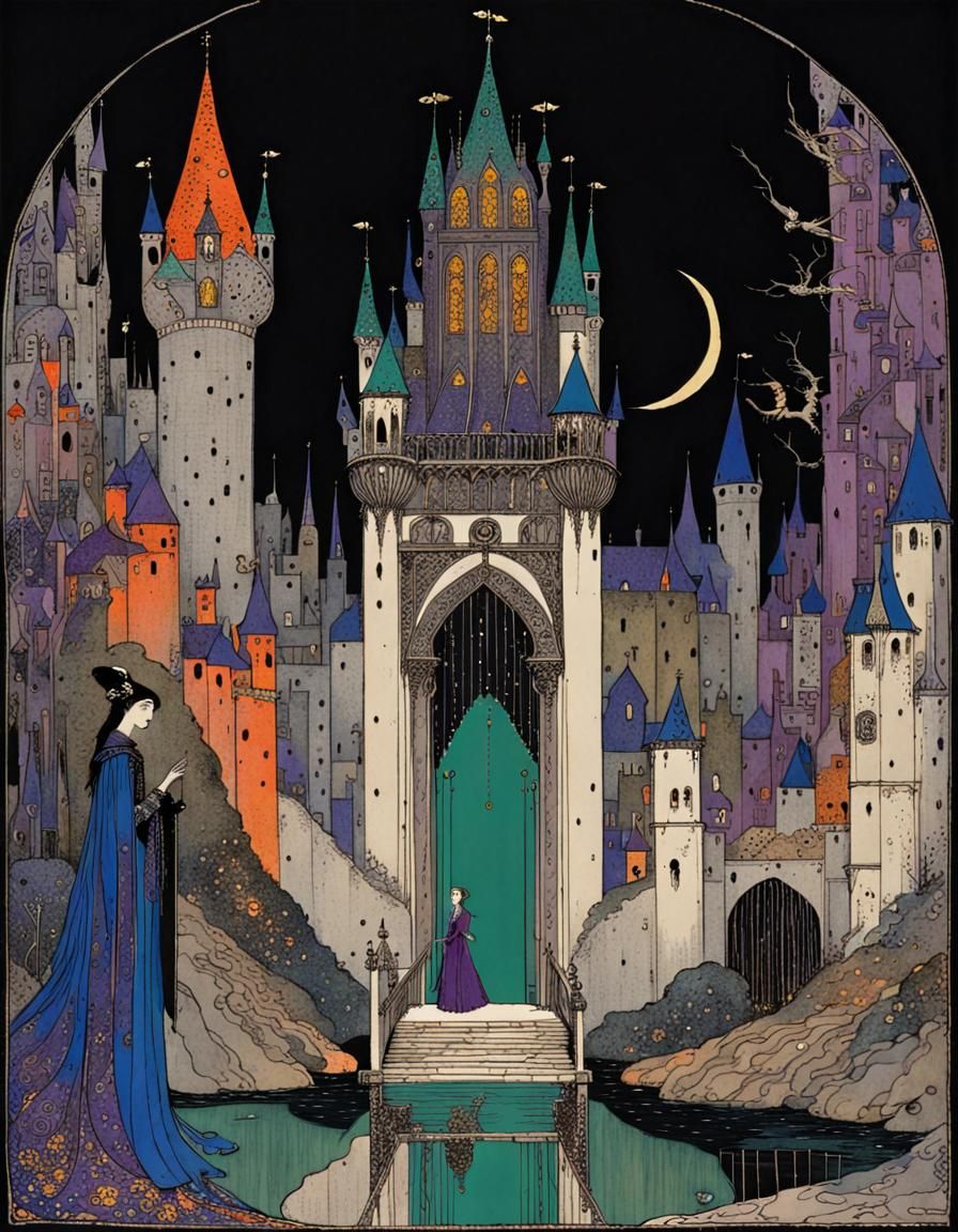 Fairytale Gate to a Great City Illustration
