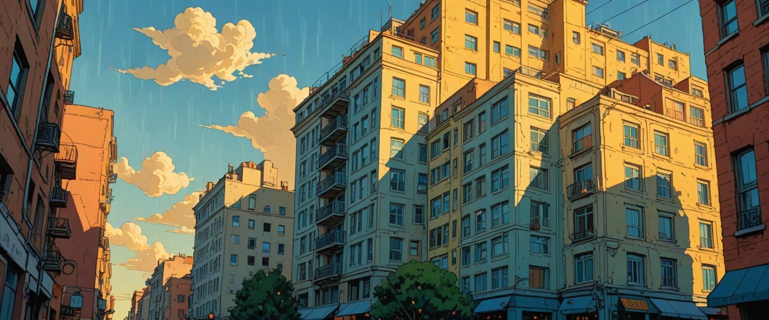 Building in Comic Book Style with Gouache