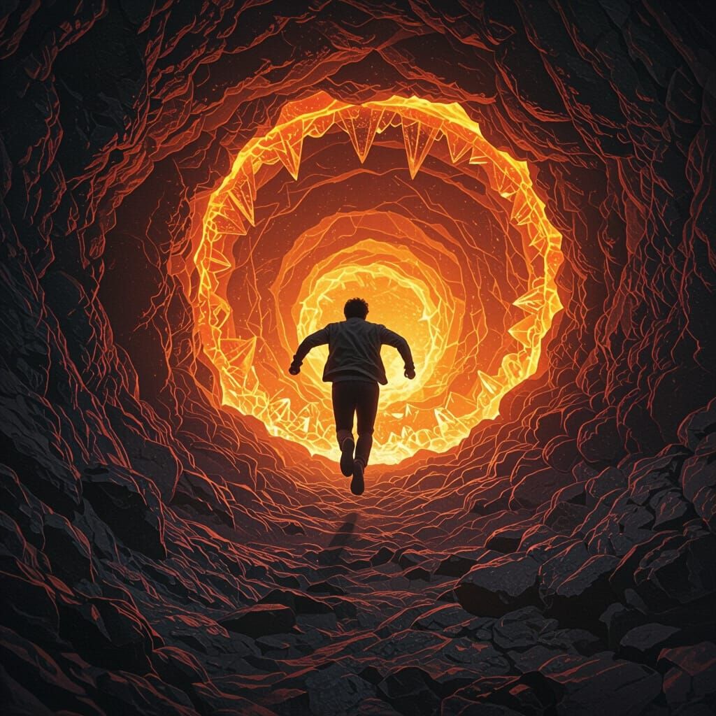 Man Falls Into Earth's Core: Epic Cinematic Adventure