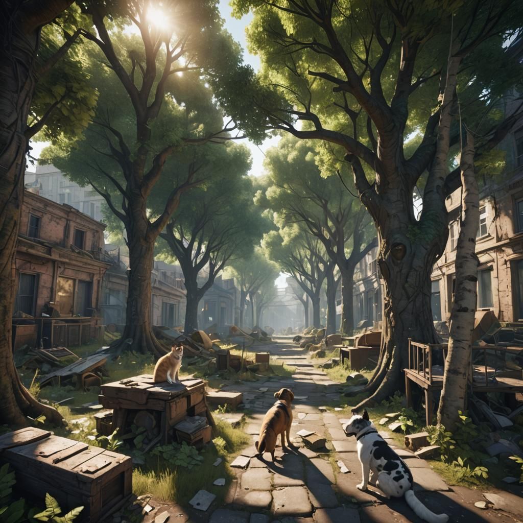 Post-Apocalyptic City Ruled by Mutated Animals