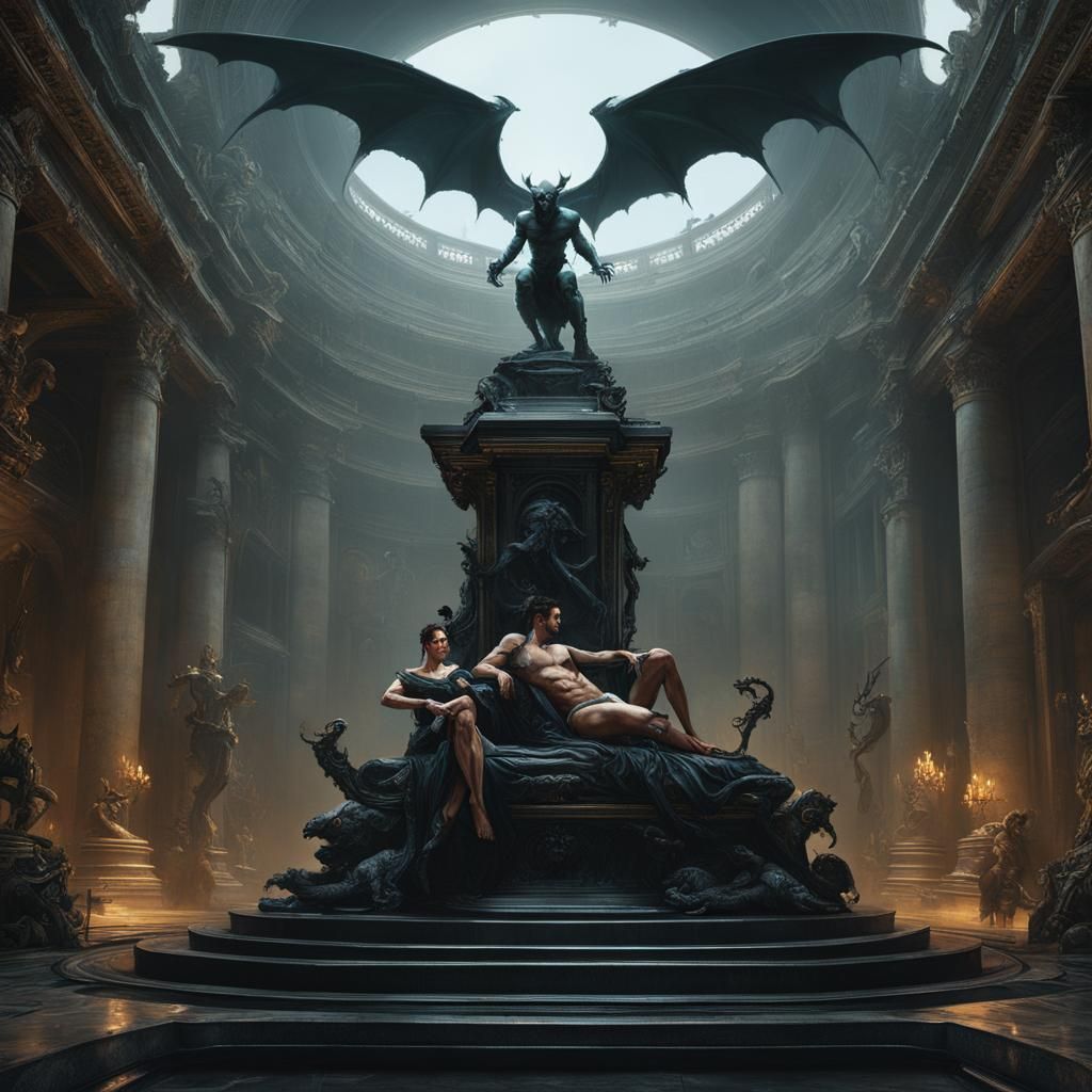 Epic Dark Fantasy on a Marble Stage