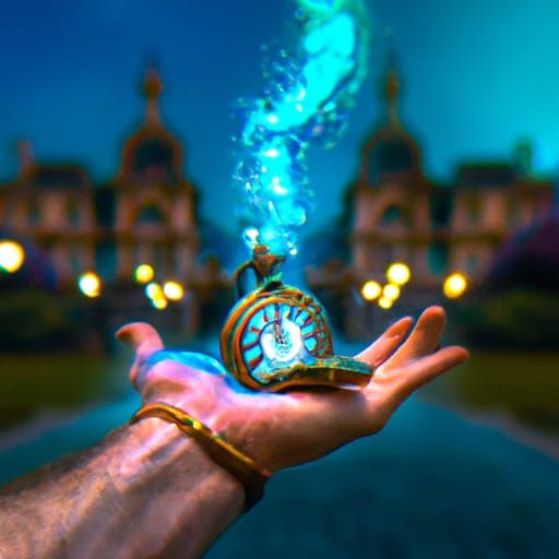 Hand holding a pocket watch for hypnosis session