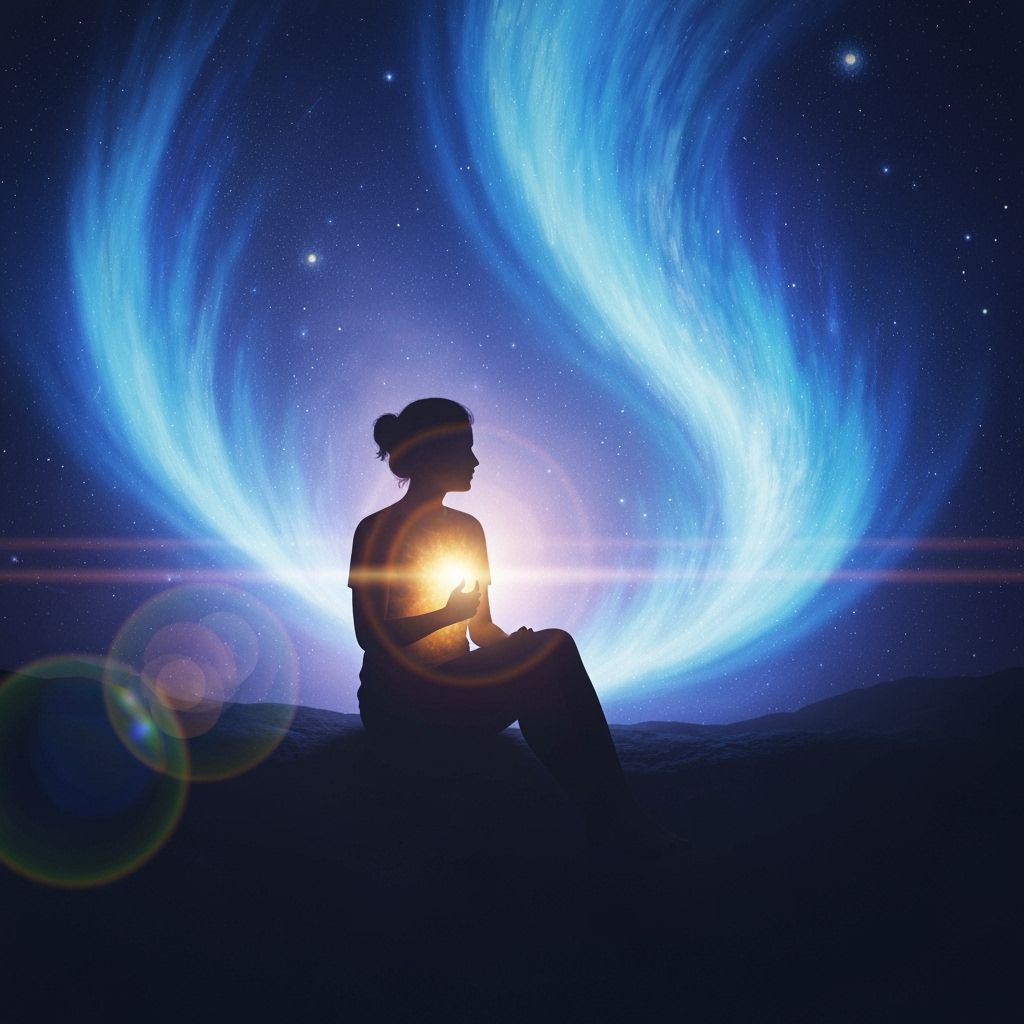 Inner Light Emerges Amidst Cosmic Wonder