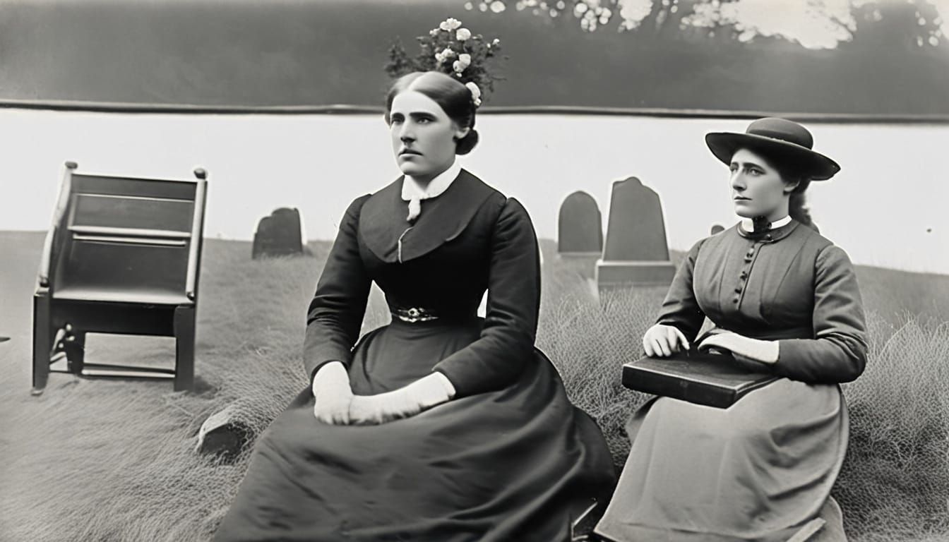 Ouroboros in Desolate Landscape: Vintage 1900s Photo