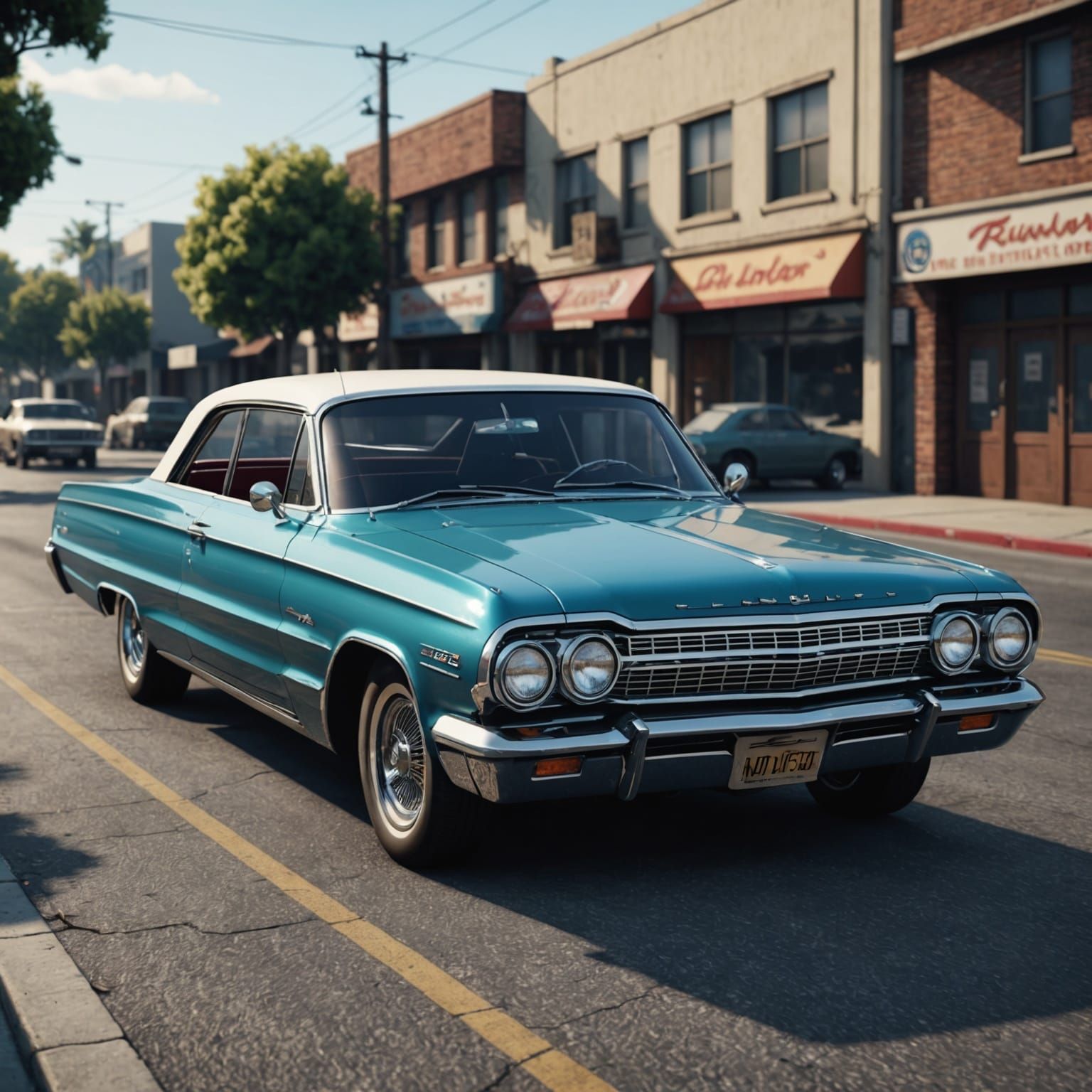 Cruising in a 1964 Impala, 3D Game Cinematic