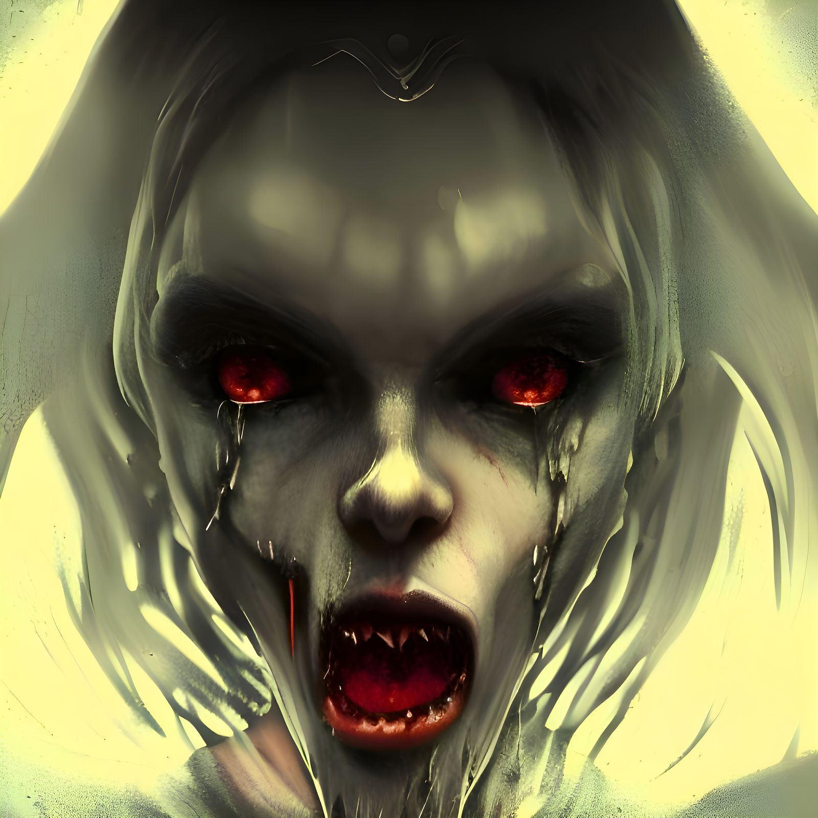 Sinister Horror Scene in Digital Illustration