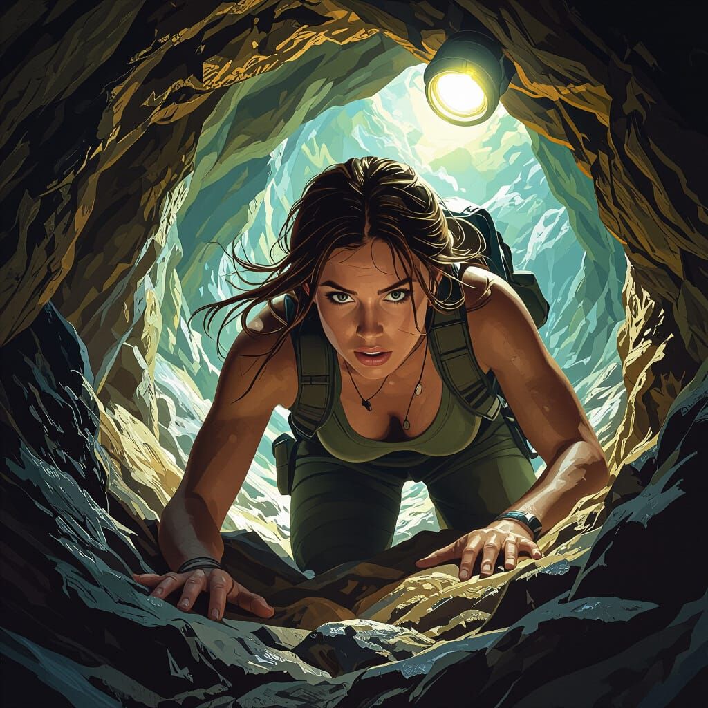 Cave Crawler in Dynamic Lighting, Hyperdetailed