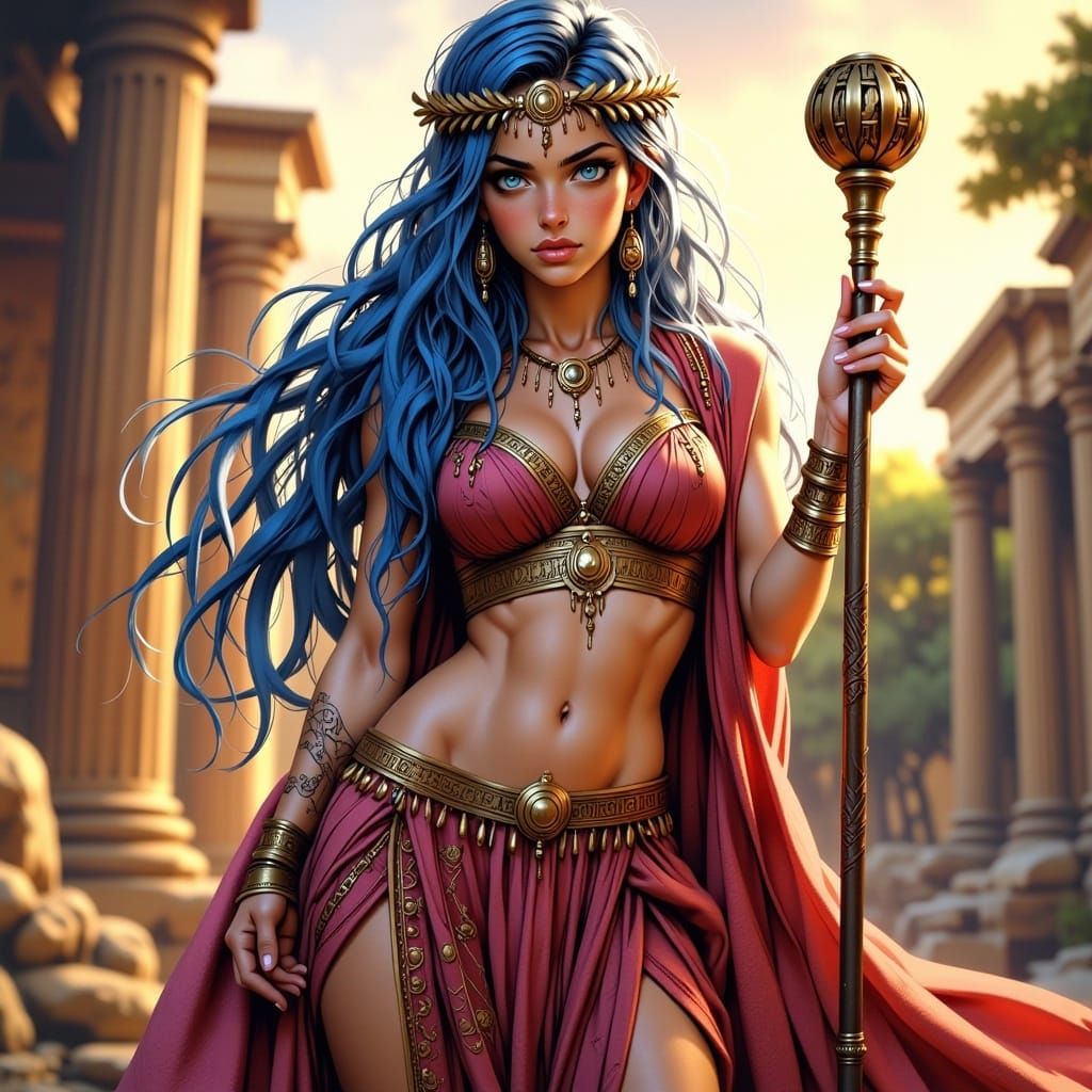 Anime Roman Goddess in 4K HDR