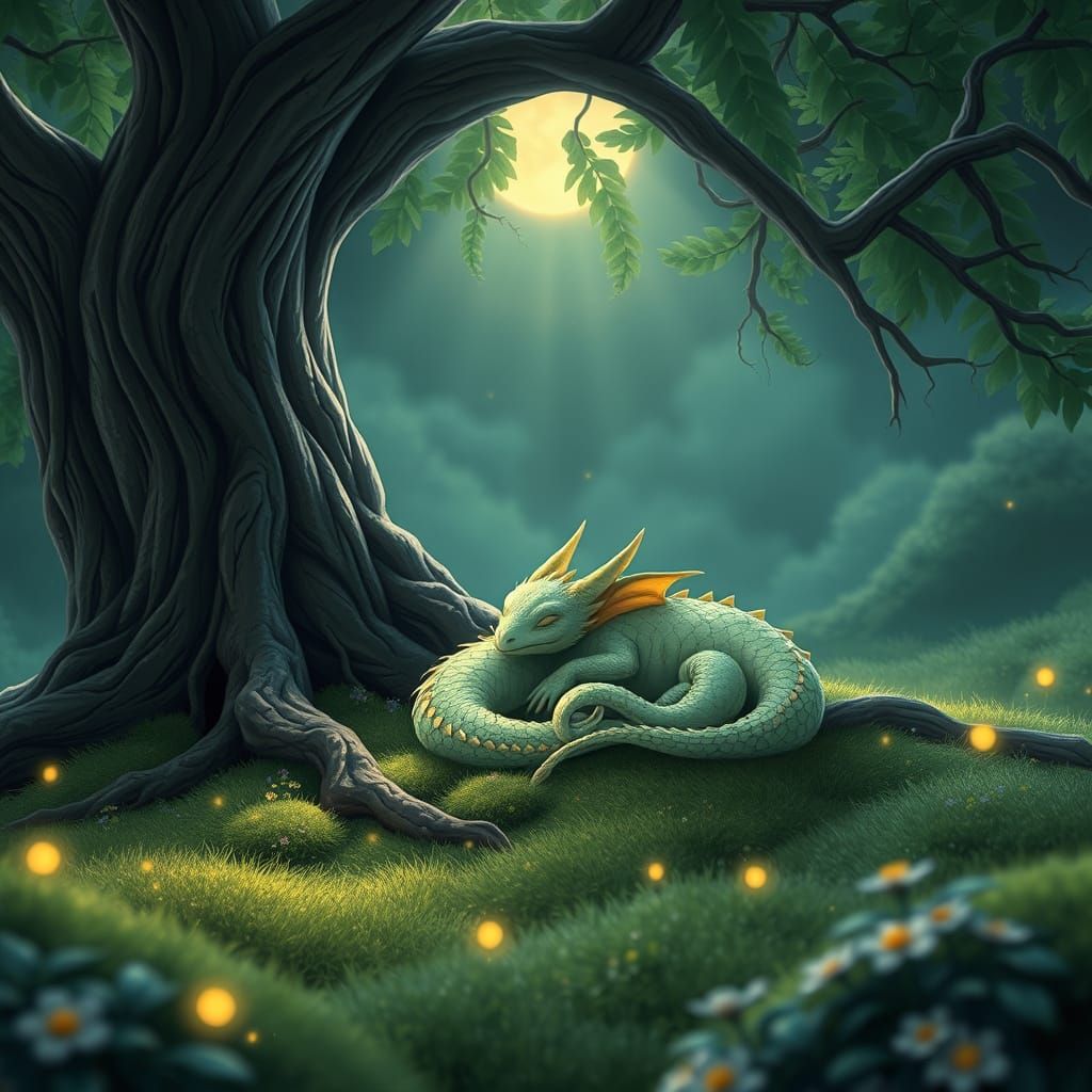 Dreamy Forest Scene in Hyperdetailed Cinematic Style