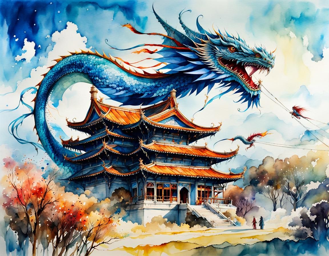 The Blue Kite Dragon