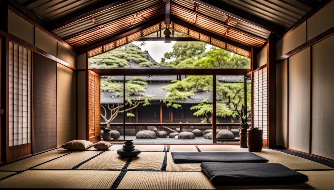 Hyperrealistic MCM Meditation Room in HDR