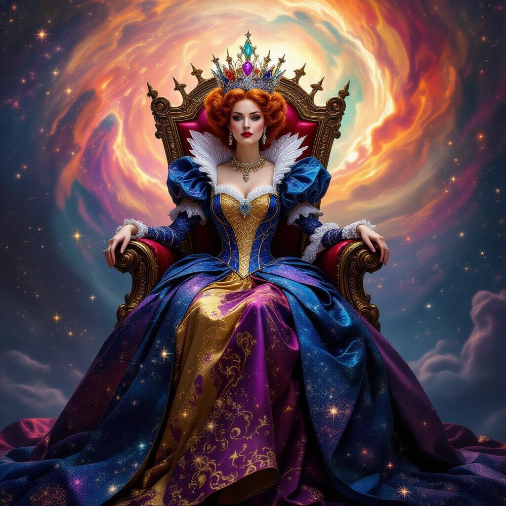 Celestial Queen of Hearts Empress of the Cosmos