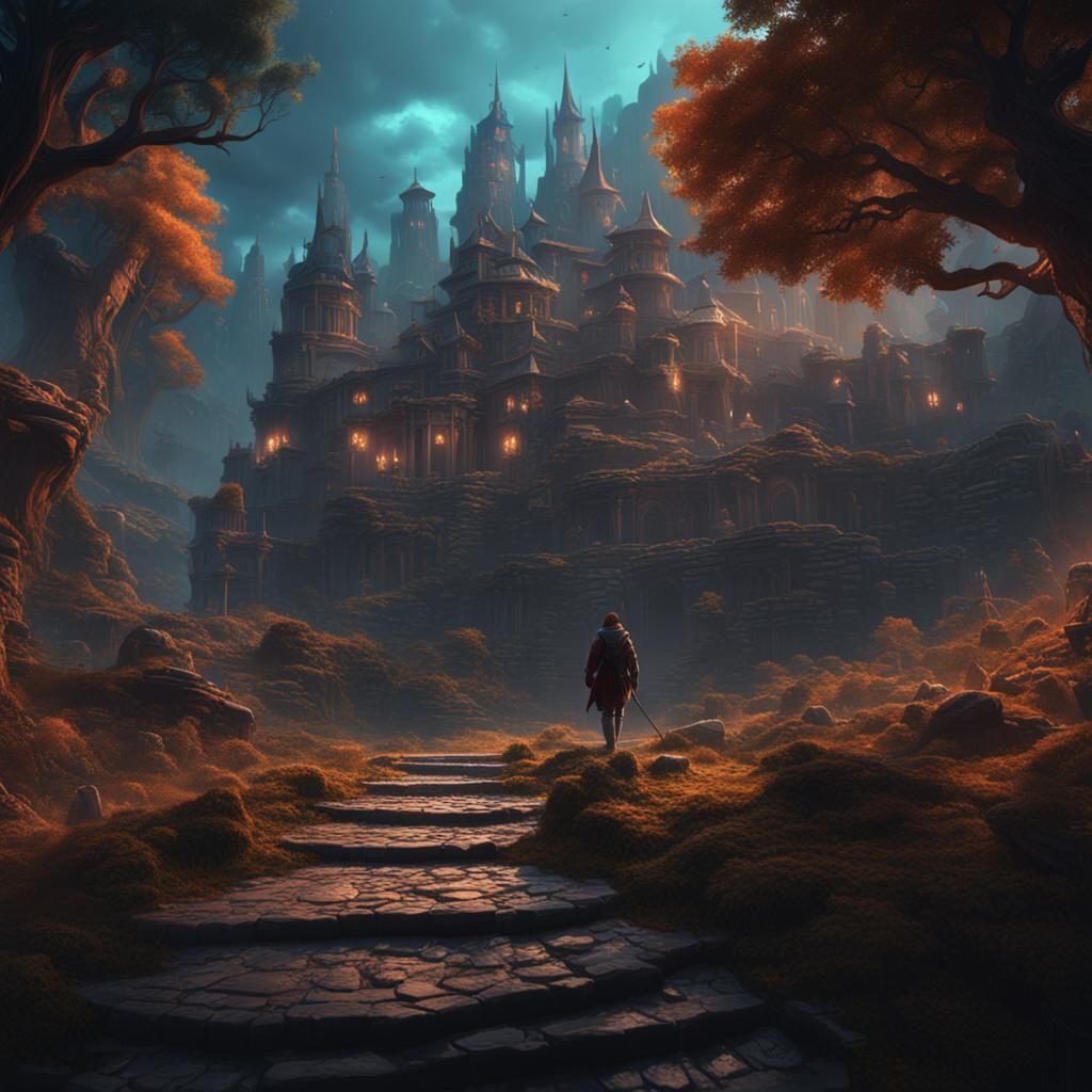 Text Prompt as Person: Detailed Fantasy Art