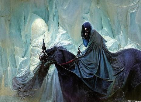 Ringwraith in Frank Frazetta Style