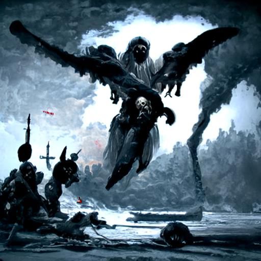 Fighter Jets Versus Gods: Dark Fantasy Battle