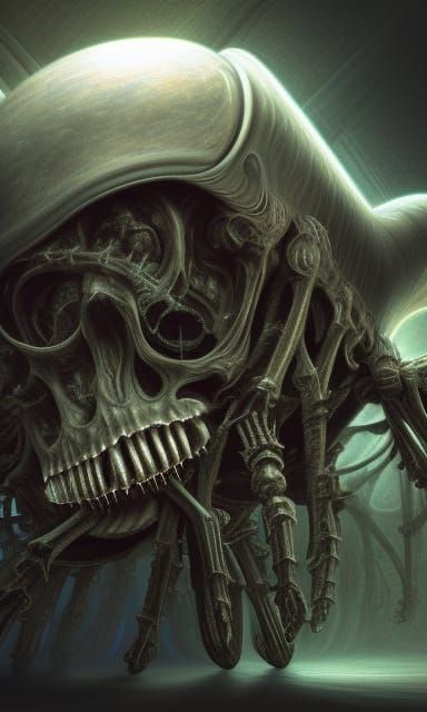 Surreal Death By Migraine in Fantasycore Style