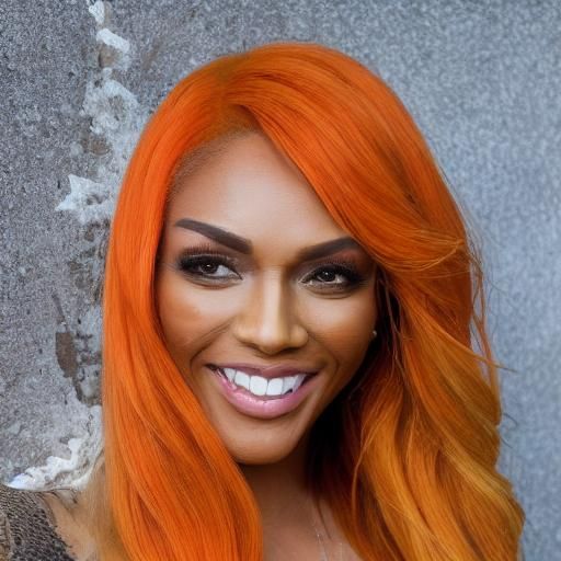 Surreal Orange Peel Attack on a Girl