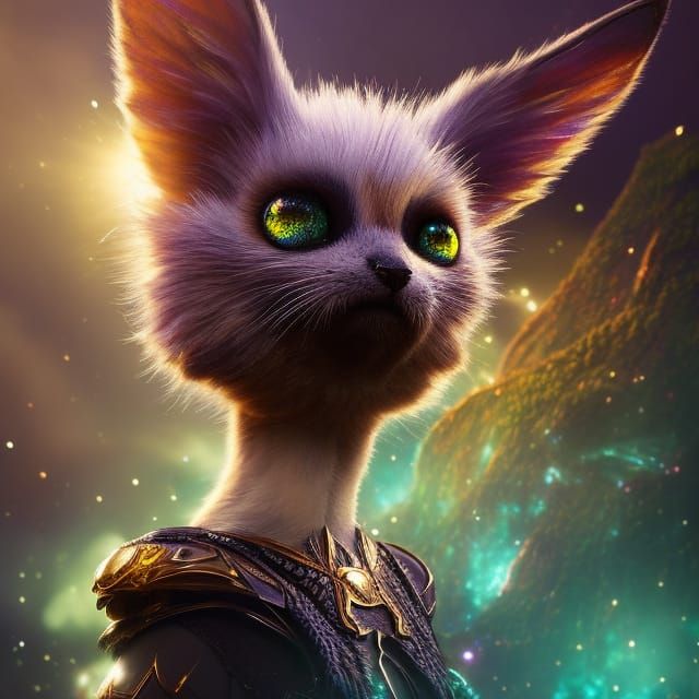 Filigree Gremlin Portrait in Overgrown Faerie Circle