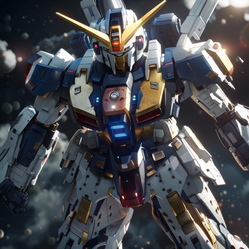 Gundam Aerial 3D Game Cinematic Render