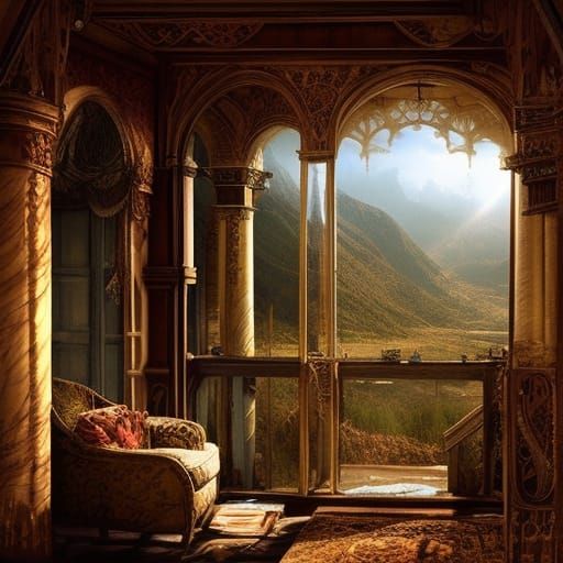 Dramatic Room with a View: Digital Matte Painting