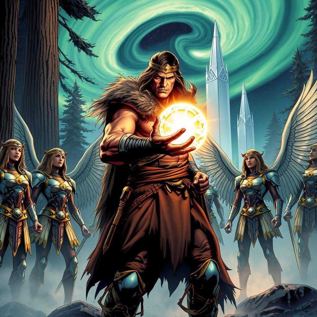 Conan Meets Valkyries in the Redwood Forest with Crystal Pal...