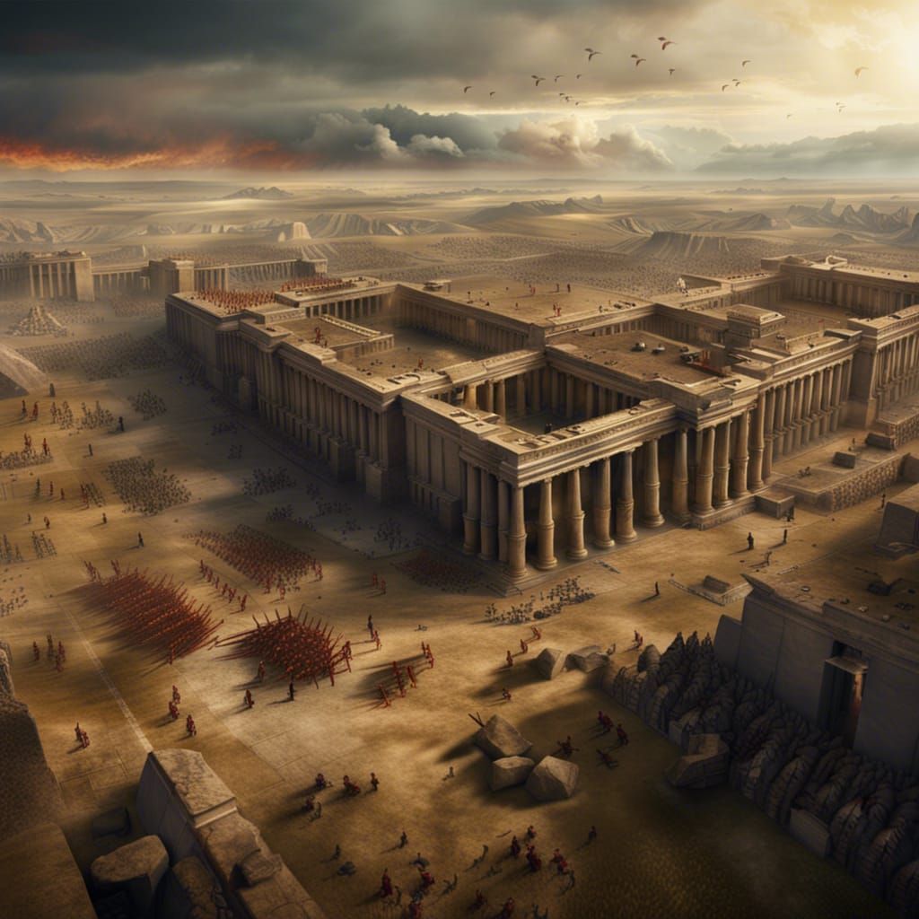 Clash of Roman and Carthaginian Forces: Epic Battlefield