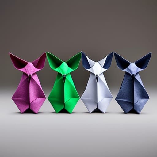 Hyperrealistic Origami Bats: Anatomically Accurate Photo Ill...