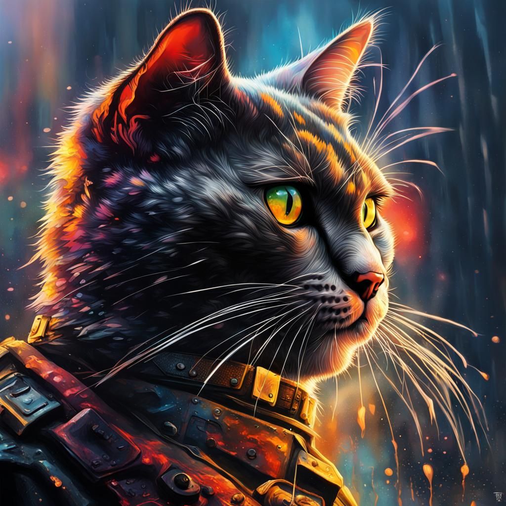 Hyperrealistic Black Ops Cats: Detailed Concept Art