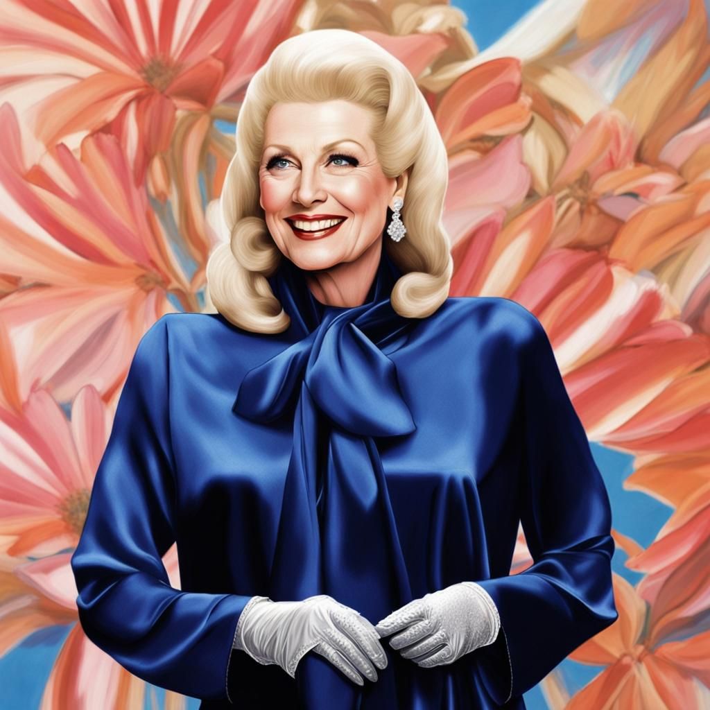 Elegant Old Hollywood Portrait in Black and White