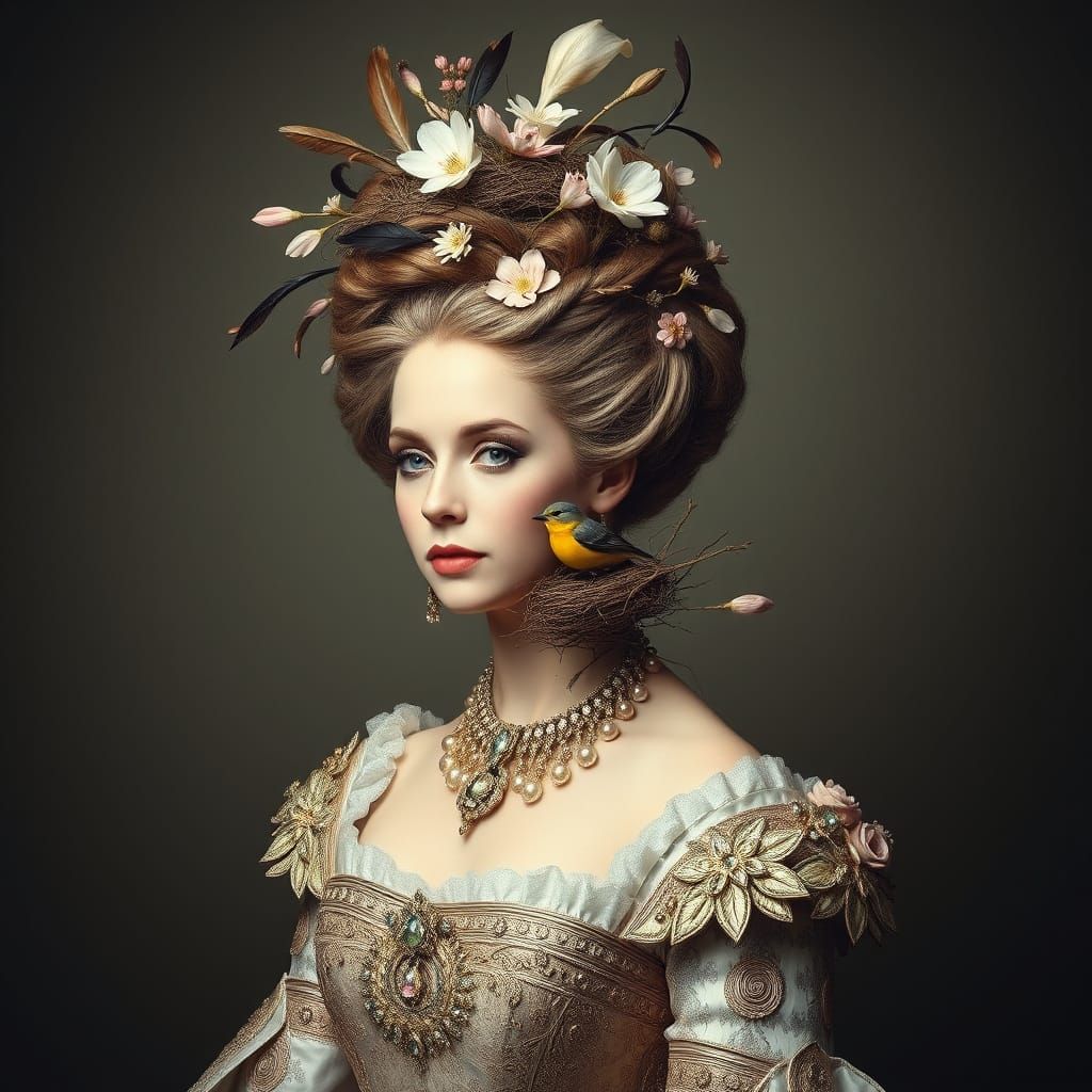 Regal Queen Charlotte in 21st Century Attire