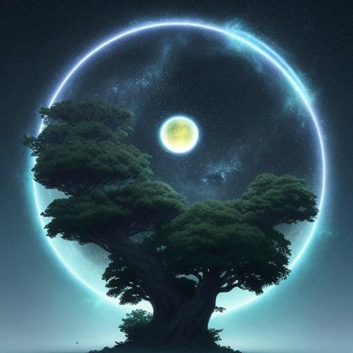 Anime Tarsier Gazing at Starry Night Sky