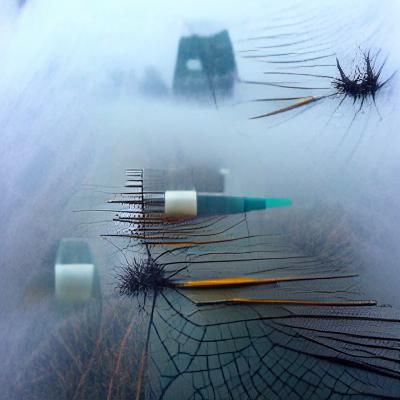 Sewing Needles Vanishing in Dense Fog