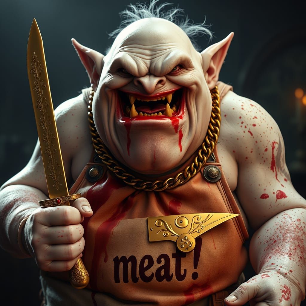 Gluttony Troll Butcher: A Grotesque Masterpiece