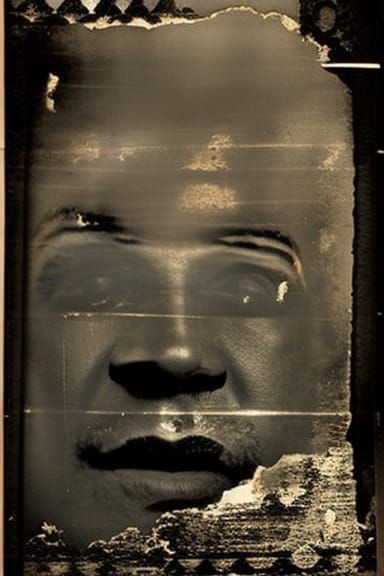 Hideous Man: 1880s Sepia-Toned Portrait