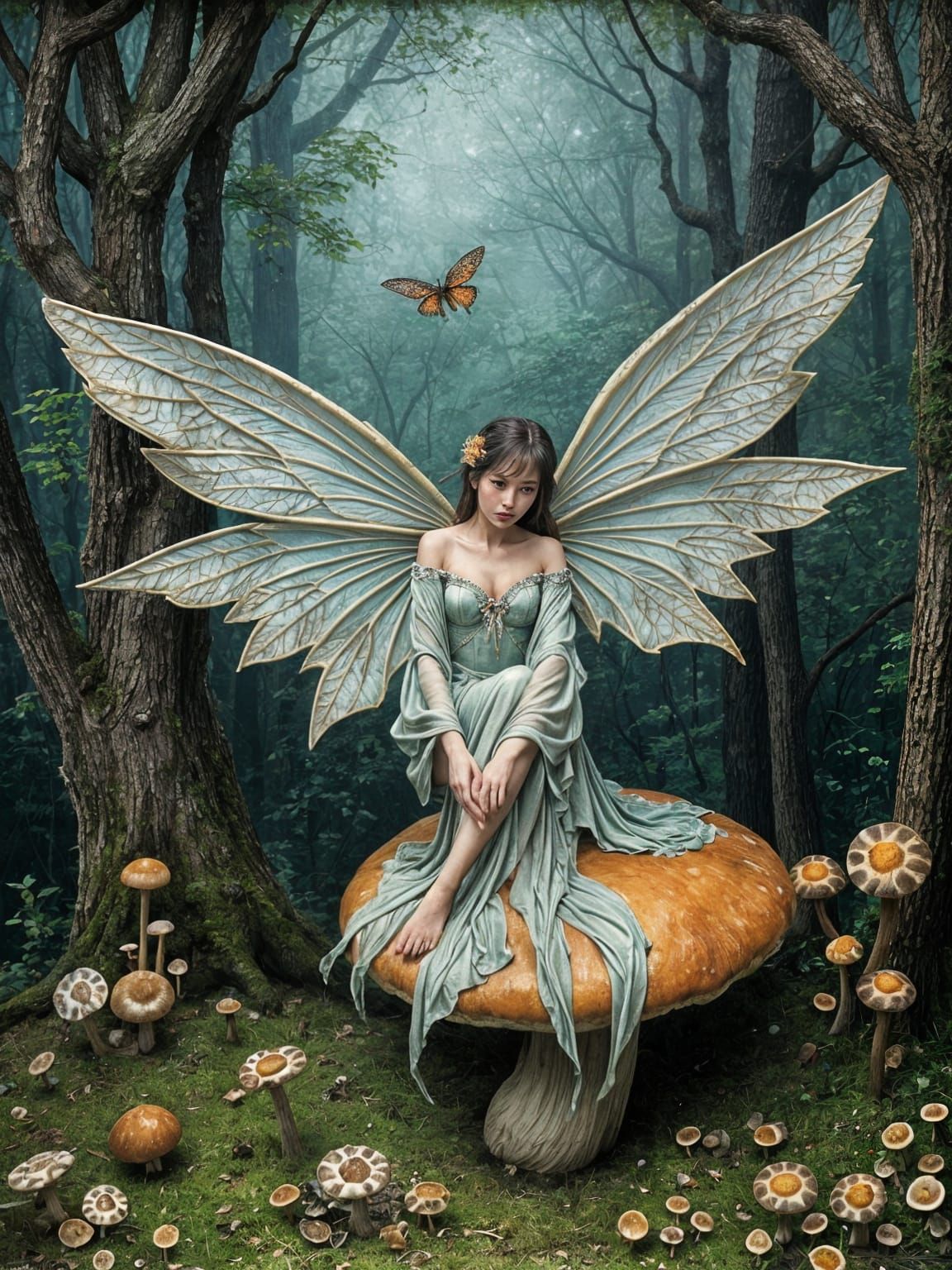 Enchanted Forest Fairy in a Fantasy Art Style