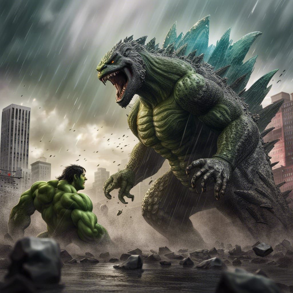 Godzilla vs Hulk