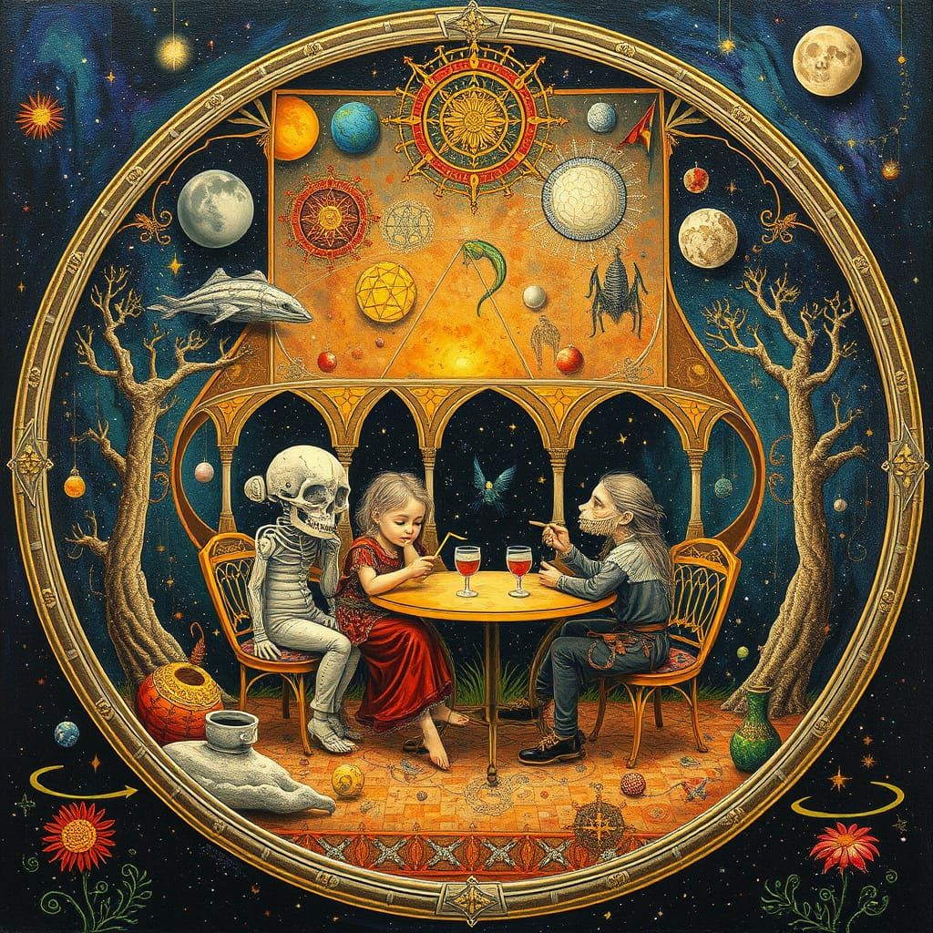 Psychedelic Utopia: Sacred Geometry in a Bosch Style