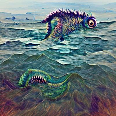 AI Generated Image of a Sea Monster