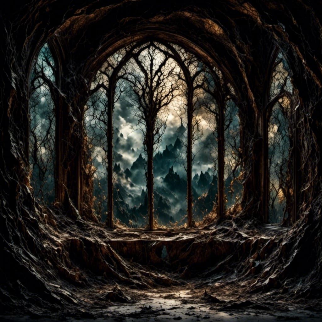Karst Window and Dark Infarct in Dark Fantasy Realism