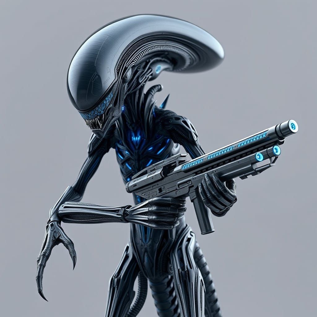 Surreal Futuristic Alien Brings Dread to a Dystopian Citysca...