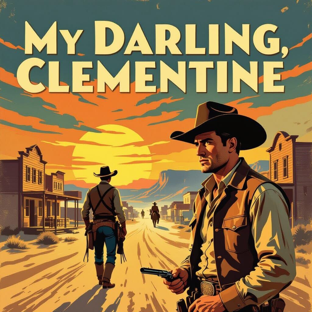 1940s Western Movie Poster: My Darling, Clementine