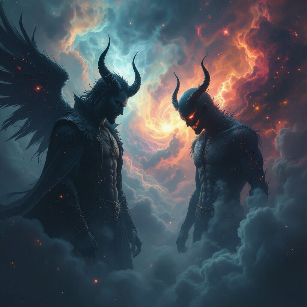 Cosmic Embodiment of Mental Health in a Surreal Style