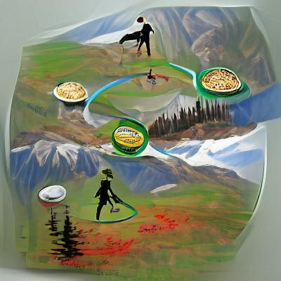 Mountain Range Panorama: A Hiking Adventure