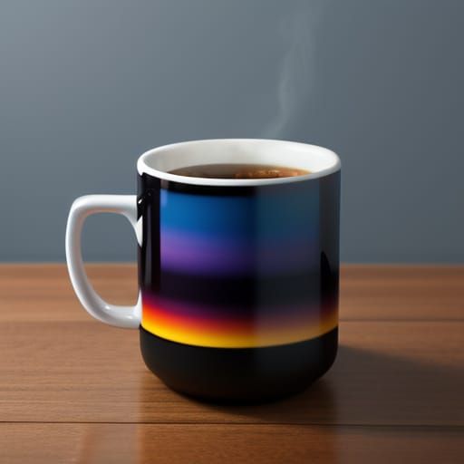 Chromatic Coffee Mug with Colorshift Effect