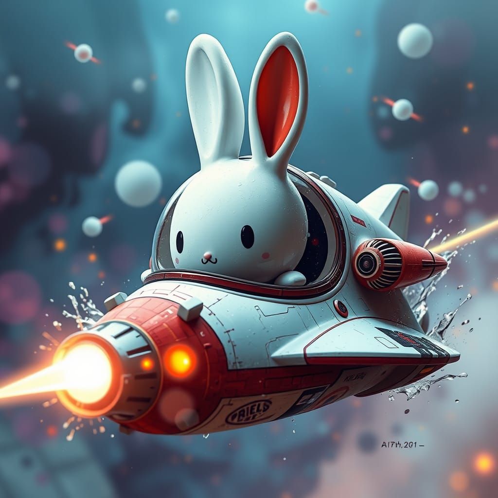Miffy Bunny Spaceship