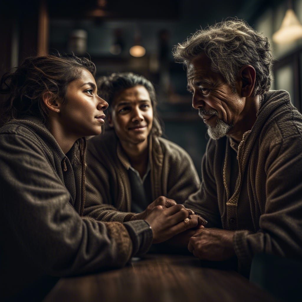 Hyperrealistic Friendship Image in High Definition